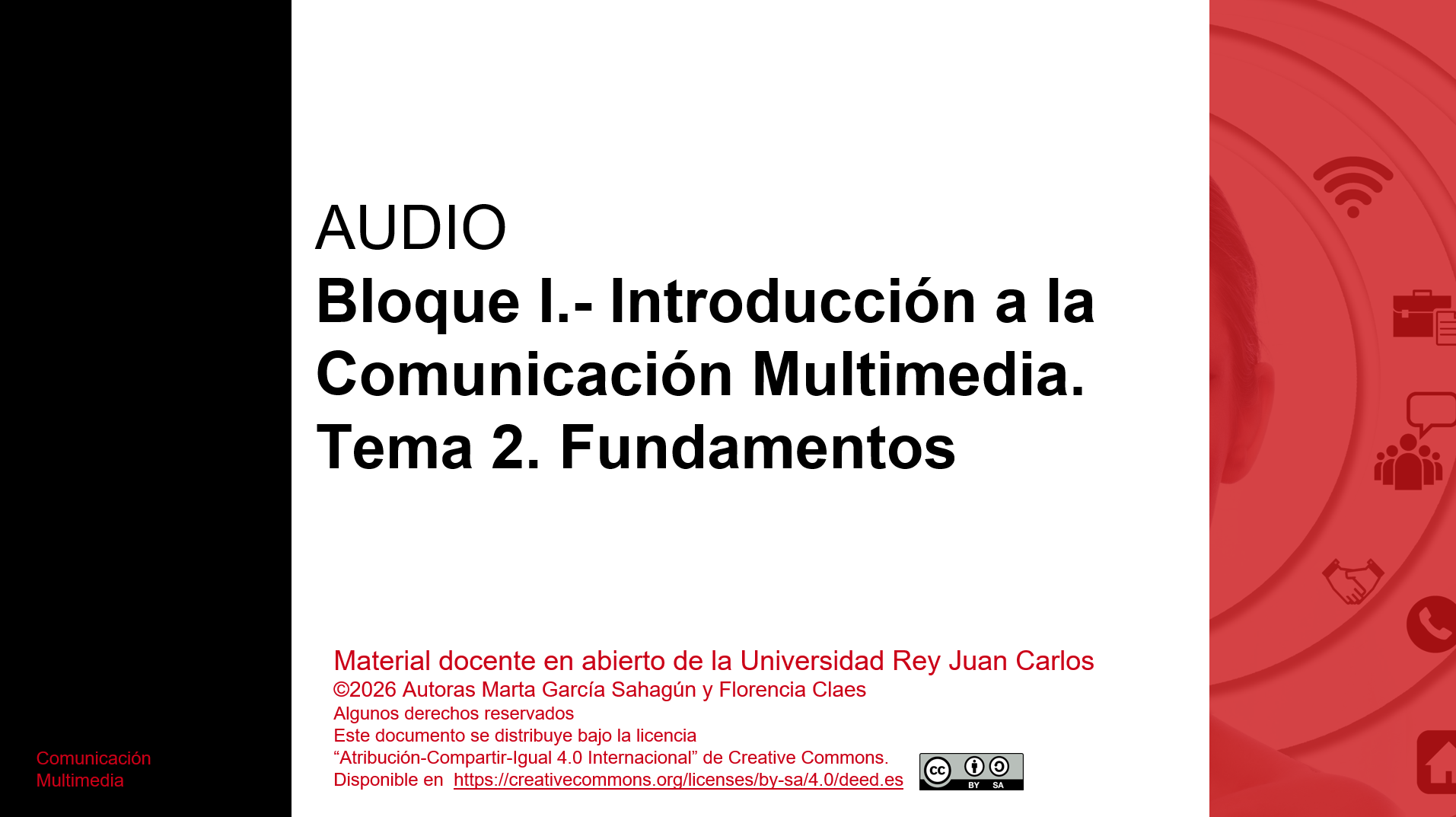 Bloque I.- Introducción a la Comunicación Multimedia.Tema 2. Fundamentos